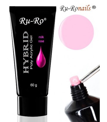 HYBRID POLY ACRYLIC GEL  -  MILK ROSE   60 g