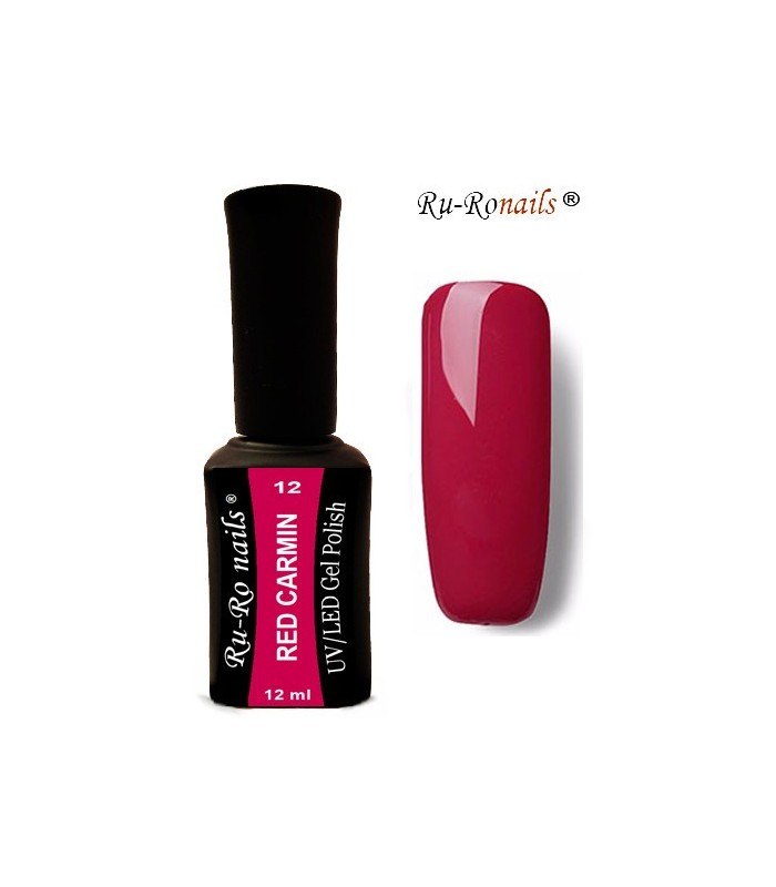 RUBBER GEL POLISH -RED CARMIN 12