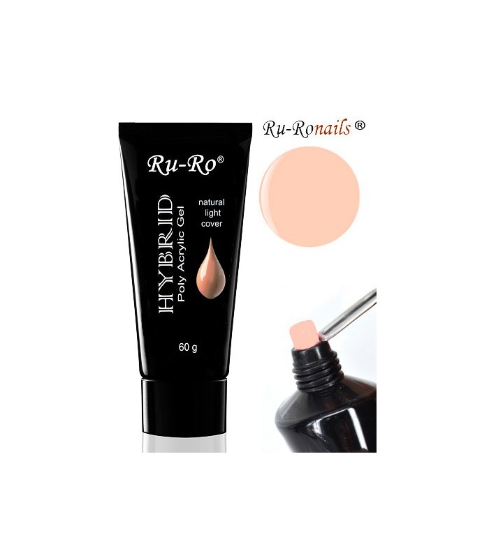 HYBRID POLY ACRYLIC GEL  -  NATURAL LIGHT COVER  60 g