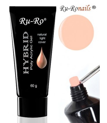 HYBRID POLY ACRYLIC GEL  -  NATURAL LIGHT COVER  60 g