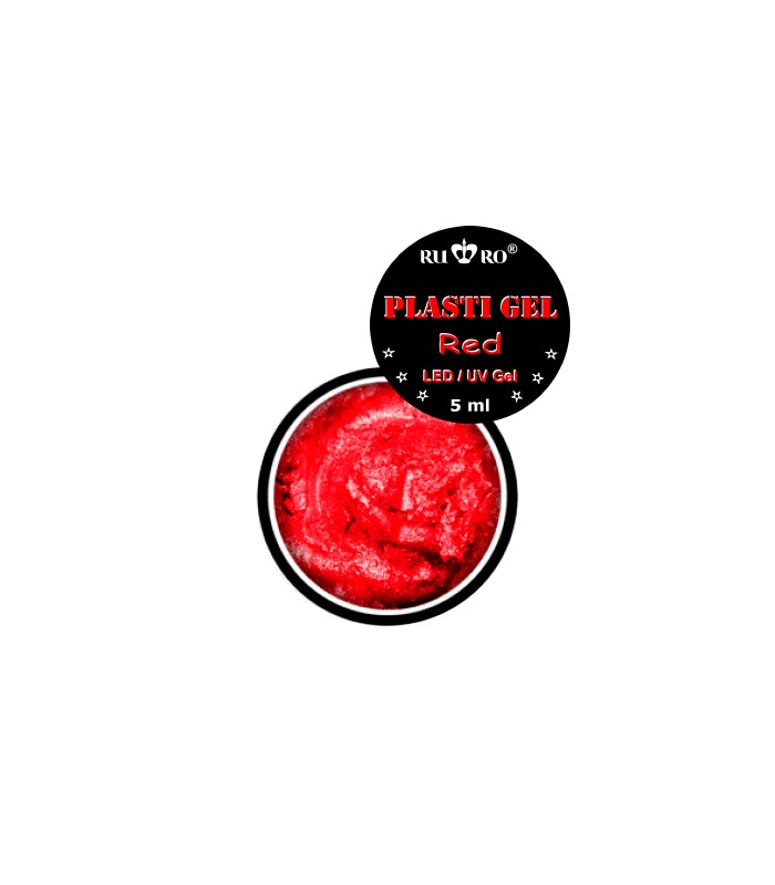 GEL PLASTILINA - RED  5ml.