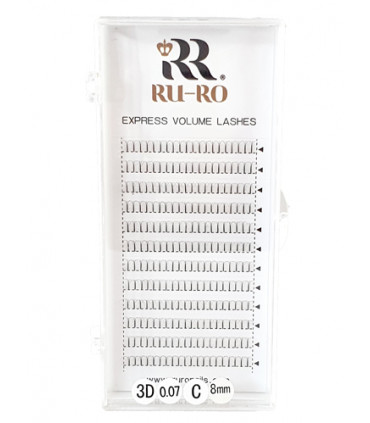 EXTENSIONES DE PESTAÑAS 3D "VOLUMEN EXPRESSS"  (C - 0,07  8mm.)