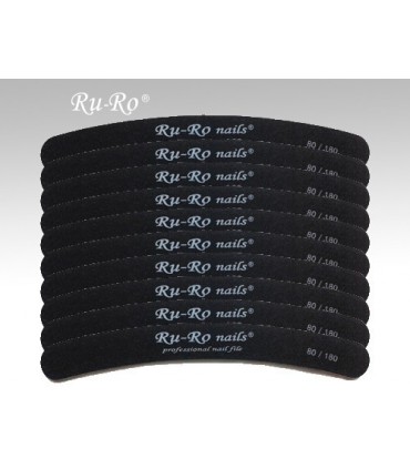 LIMAS UÑAS ARTIFICIALES - Banana Black  80/180 - Set 10ud.