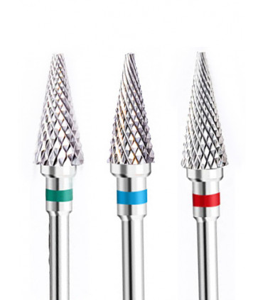 FRESA CONICA DE CARBURO DE TUNGSTENO - AZUL