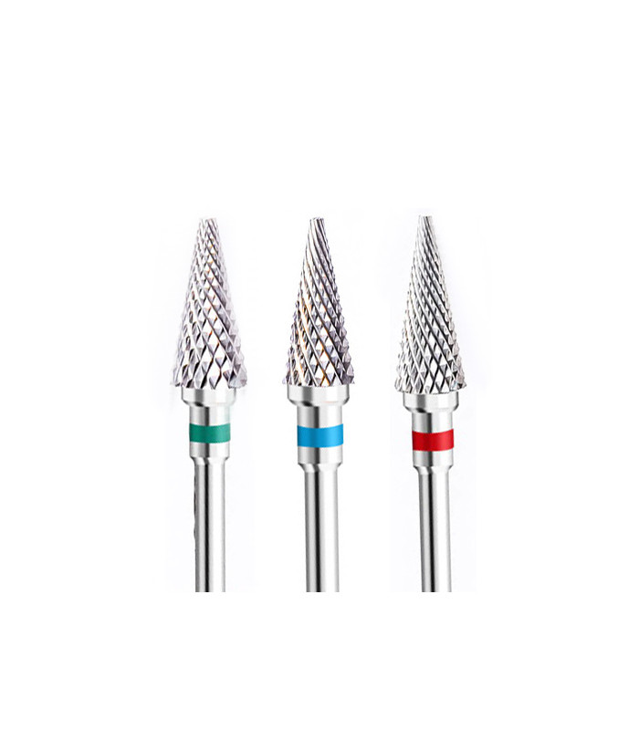 FRESA CONICA DE CARBURO DE TUNGSTENO - ROJO