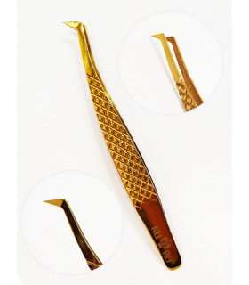 PINZA VOLUMEN ANGULO PUNTIAGUDO 11,5cm. CON ESTUCHE INMANTADO 2