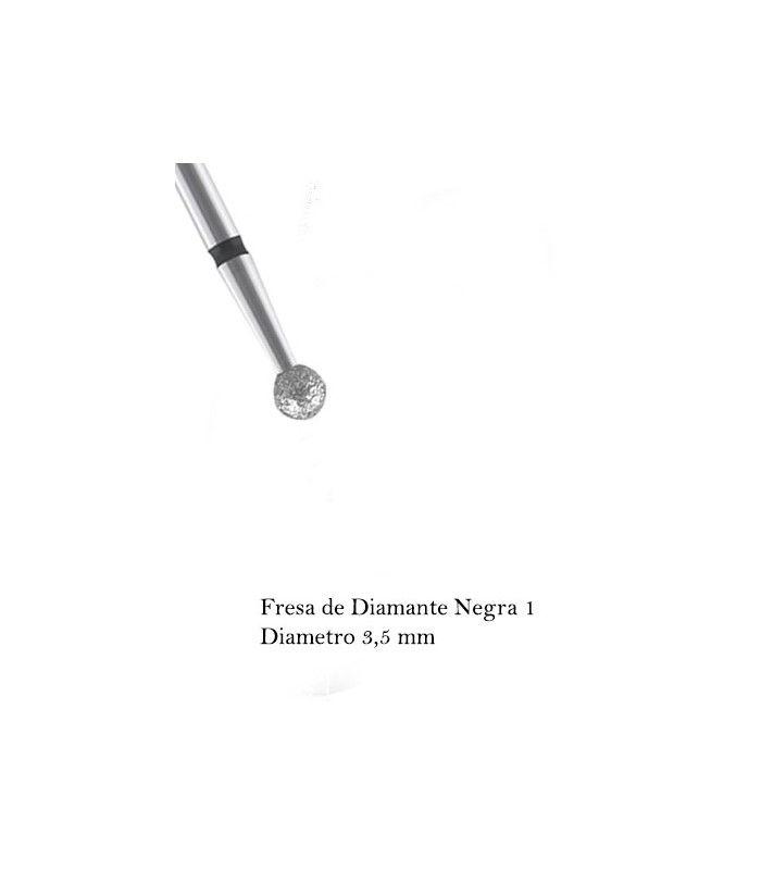 FRESA DE DIAMANTE - NEGRA (bola 3,5mm)