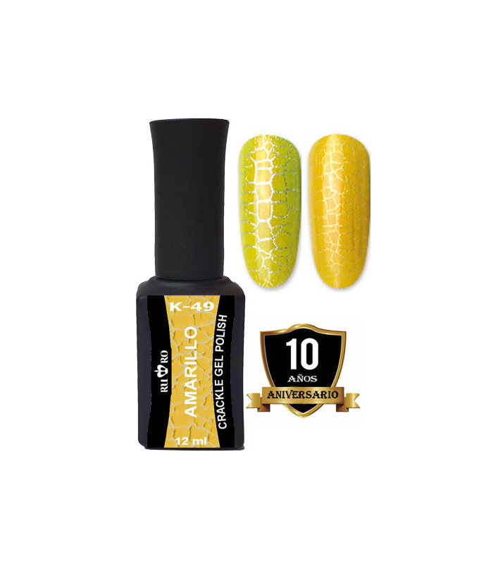 ESMALTE CRACKLE - AMARILLO K-49