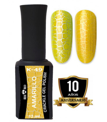 ESMALTE CRACKLE - AMARILLO K-49