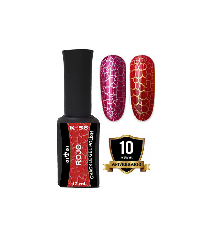 ESMALTE CRACKLE - ROJO K-58