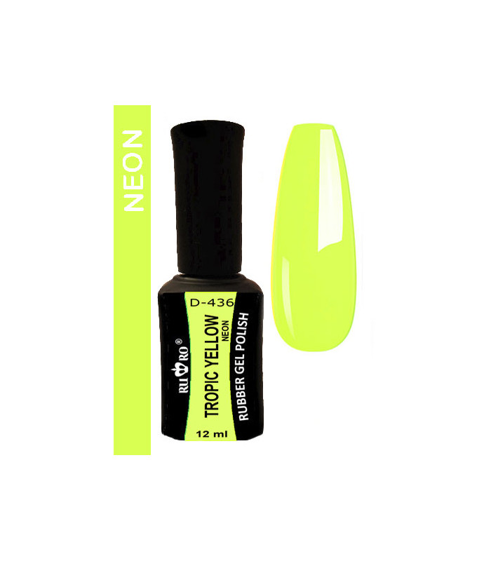 ESMALTE PERMANENTE NEON - TROPIC YELLOW D-436