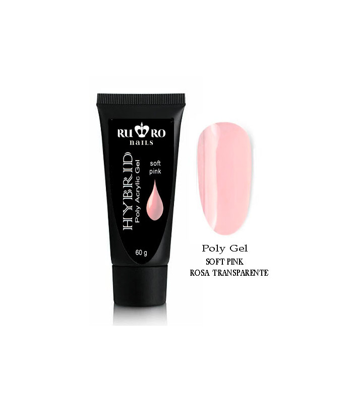 POLY GEL / ACRYL GEL  -  SOFT PINK 60 g