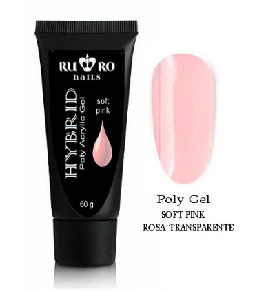 POLY GEL / ACRYL GEL  -  SOFT PINK 60 g