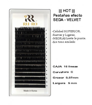 EXTENSIONES DE PESTAÑAS "VOLUMEN"    C-0,07 / 9mm