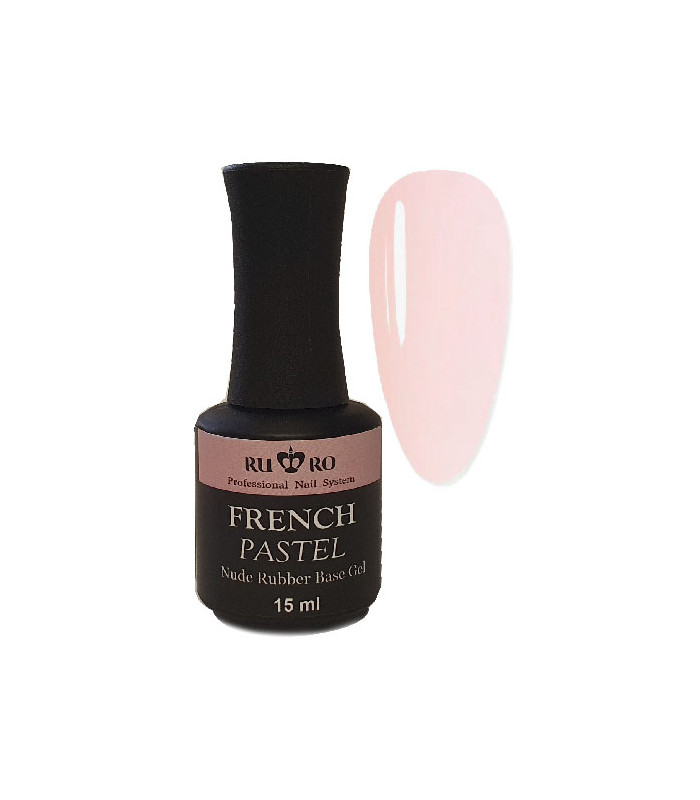 RUBBER BASE FRENCH - FRENCH PASTEL 15ml.