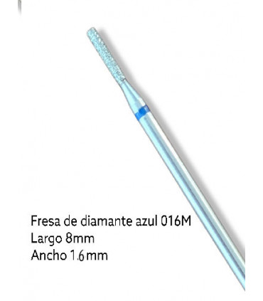 FRESA DE DIAMANTE - AZUL (recta 8mm x 1,6mm)