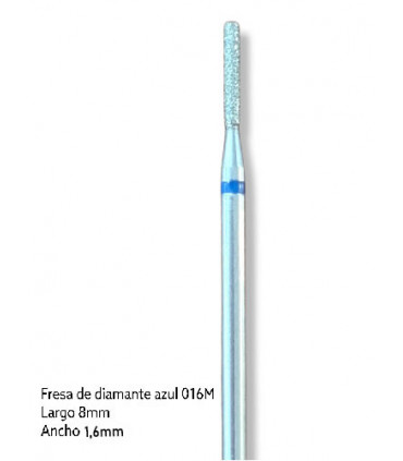 FRESA DE DIAMANTE - AZUL (recta 8mm x 1,6mm)