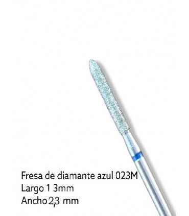 FRESA DE DIAMANTE - AZUL (recta 13mm x 2,3mm)