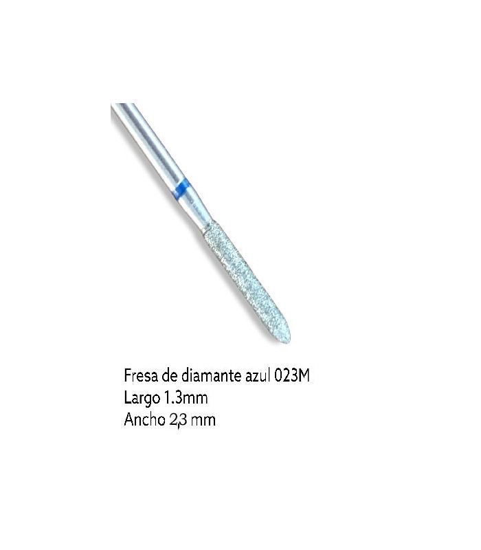 FRESA DE DIAMANTE - AZUL (recta 13mm x 2,3mm)