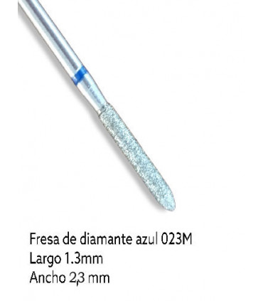 FRESA DE DIAMANTE - AZUL (recta 13mm x 2,3mm)