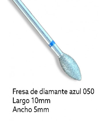 FRESA DE DIAMANTE - AZUL (llama 10mm x 5mm)