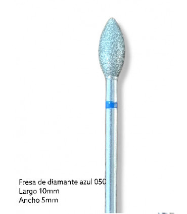 FRESA DE DIAMANTE - AZUL (llama 10mm x 5mm)
