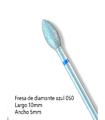 FRESA DE DIAMANTE - AZUL (llama 10mm x 5mm)