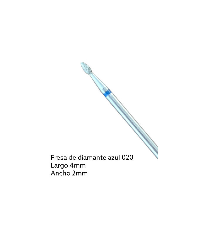 FRESA DE DIAMANTE - AZUL (llama 4mm x 2mm)