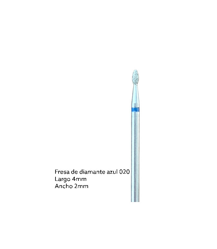 FRESA DE DIAMANTE - AZUL (llama 4mm x 2mm)