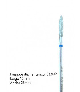 FRESA DE DIAMANTE - AZUL (recta 10mm x 2,5mm) 2