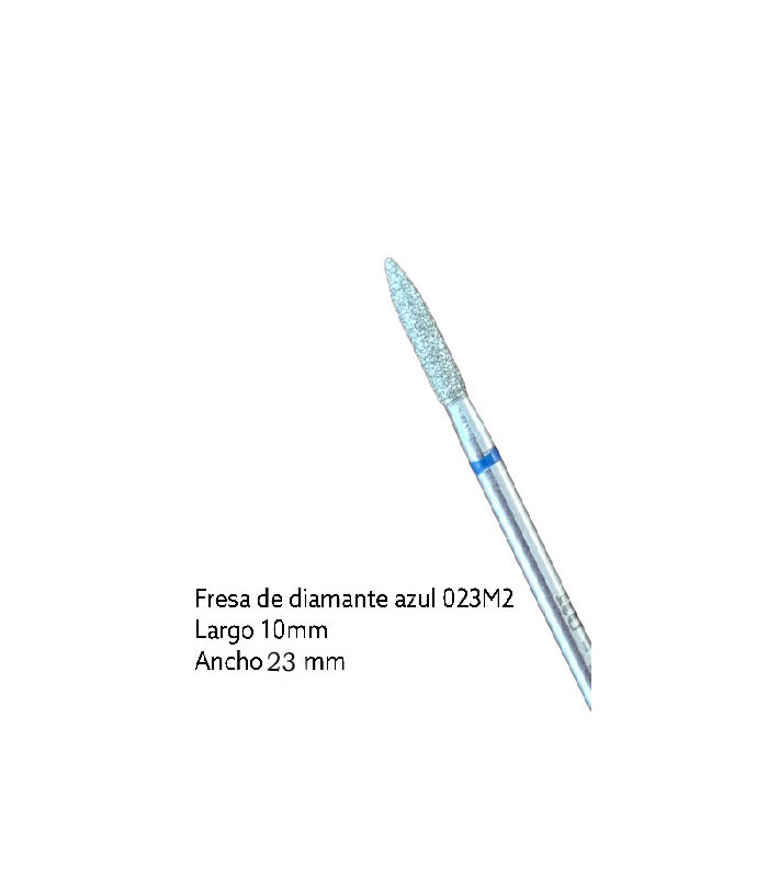 FRESA DE DIAMANTE - AZUL (recta 10mm x 2,5mm)
