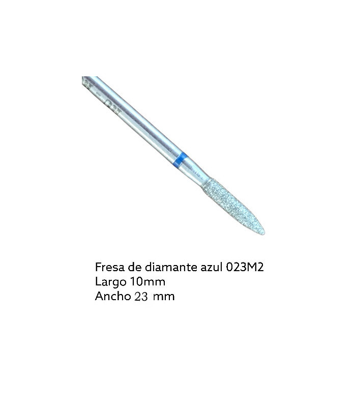 FRESA DE DIAMANTE - AZUL (recta 10mm x 2,5mm)