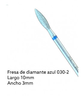 FRESA DE DIAMANTE - AZUL (llama 10mm x 3mm) 2