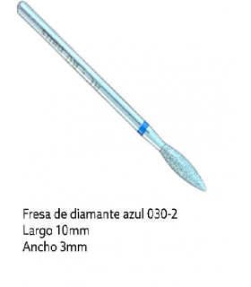 FRESA DE DIAMANTE - AZUL (llama 10mm x 3mm)