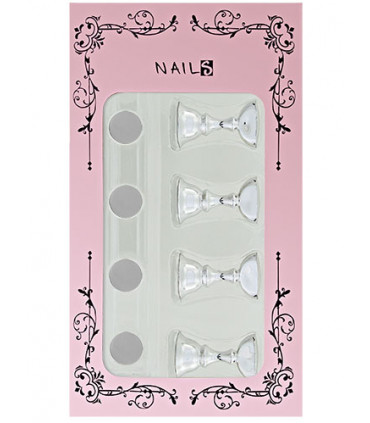 SOPORTE TIPS PLATEADO