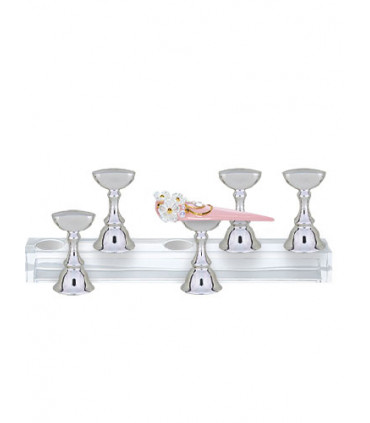 SOPORTE TIPS PLATEADO