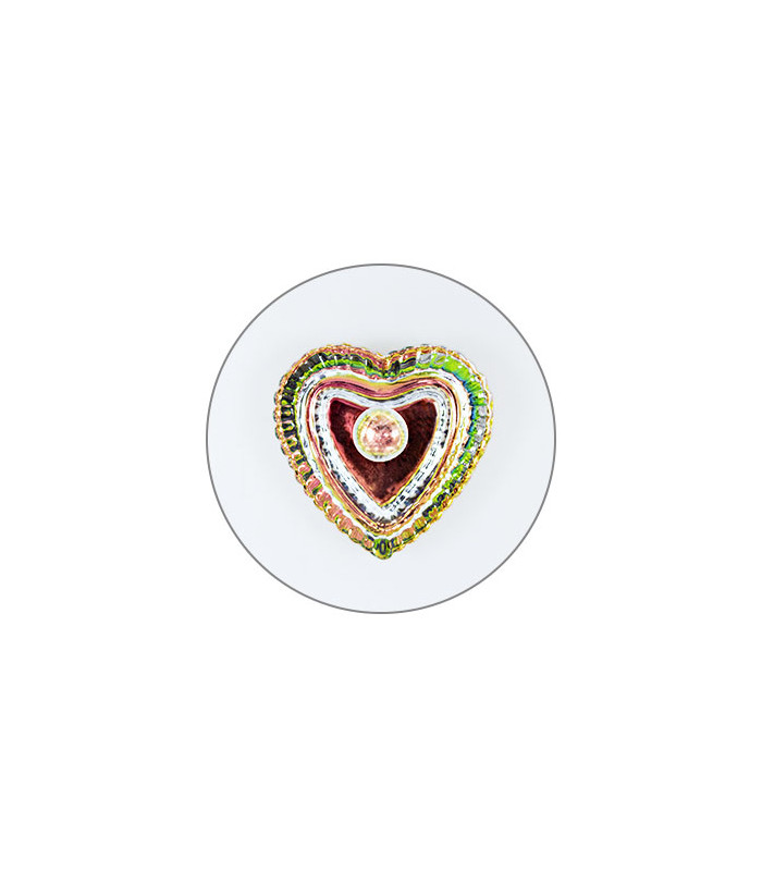 VASITO DE CRISTAL CORAZÓN CON TAPA