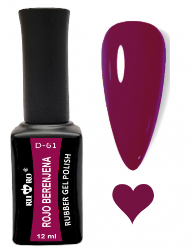 ESMALTE PERMANENTE - ROJO BERENJENA D-61