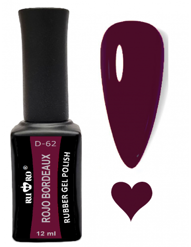 ESMALTE PERMANENTE - ROJO BORDEAUX D-62