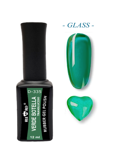 ESMALTE PERMANENTE - VERDE BOTELLA TRANSLUCIDO D-335