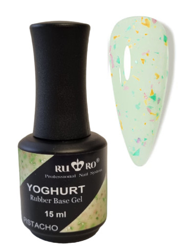 YOGHURT RUBBER BASE - PISTACHO 15ml.