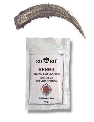 HENNA CEJAS Y PESTAÑAS - MARRÓN CLARO 10g.