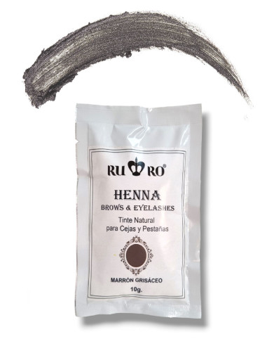 HENNA CEJAS Y PESTAÑAS - MARRÓN GRISÁCEO 10g.