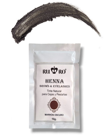 HENNA CEJAS Y PESTAÑAS - MARRÓN OSCURO 10g.