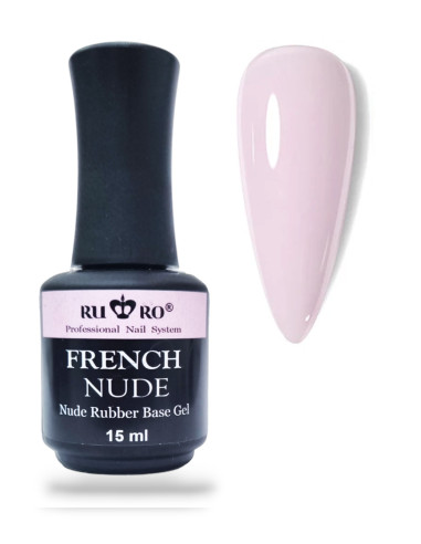 FRENCH RUBBER BASE - FRENCH NUDE 15ml.