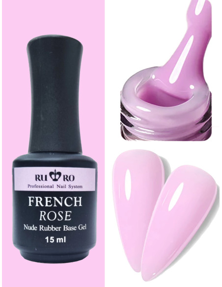 FRENCH RUBBER BASE - FRENCH ROSÉ 15ml.