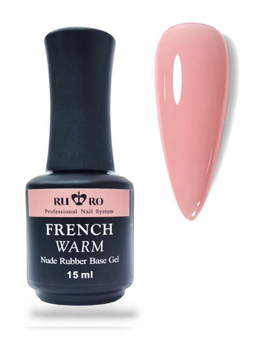 FRENCH RUBBER BASE  - FRENCH WARM 15ml.