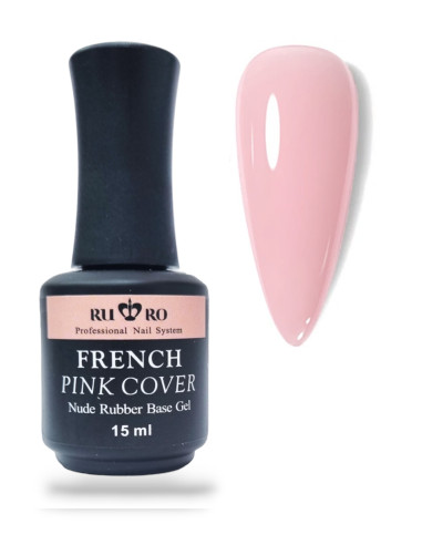 FRENCH RUBBER BASE - FRENCH PINK COVER 15ml.