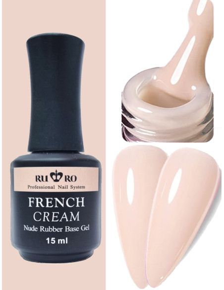 FRENCH RUBBER BASE - FRENCH CREAM 15ml.