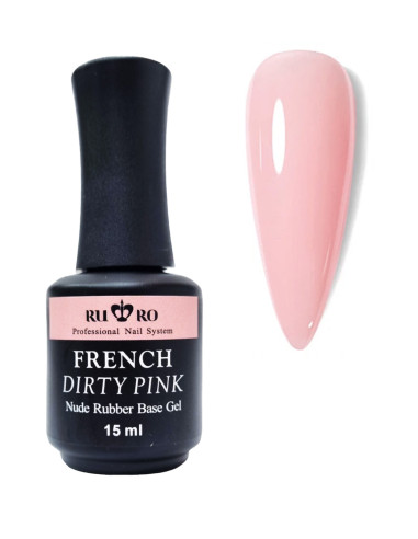 FRENCH RUBBER BASE - FRENCH DIRTY PINK 15ml.